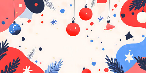 christmas, santa, holiday, winter, snow, tree, gift, xmas, vector, cartoon, snowman, claus, illustration, decoration, santa claus, card, new, celebration, new year, year, season, hat, present, design,