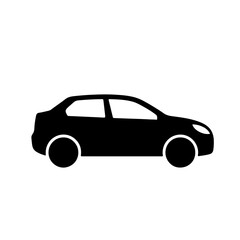 Car side view silhouette icon