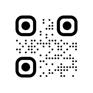 QR code. Abstract template.