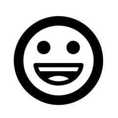 Happy emoticon face icon