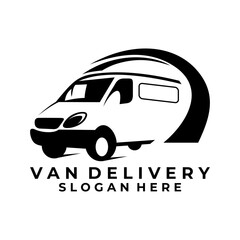 Van logo design vector template. Fast delivery, logistic logo design vector template © PujiRahayu