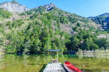 初夏の上高地　明神一之池　長野県松本市　Kamikochi in early summer. Myojin...