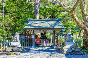 初夏の穗髙神社 奧宮　長野県松本市　Early summer at Hodaka Shrine - Okumiya. Nagano...
