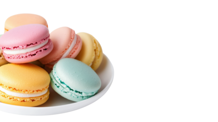 Colorful macarons delight bakery food photography bright setting close-up sweet treat concept for seo impact