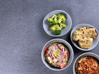 healthy food ingredient organic background vitamin raw market salad snack traditional asian menu art
