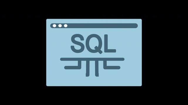 sql animated, icon of SQL website
