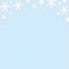 Snowflake pattern on blue background