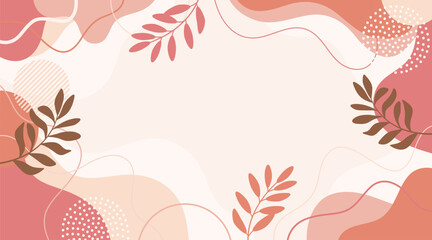 Spring background with beautiful. Hand drawn colourful art background design.