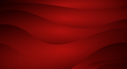 abstract red waves background with dark gradient and smooth curves