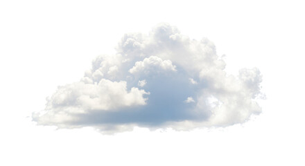 Fluffy White Cumulus Cloud Isolated