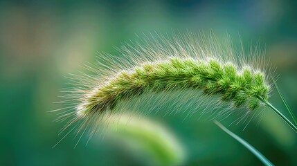 Fototapeta premium Wild grass sways gently in nature, representing the quiet beauty and resilience of native plant life