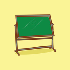 Black Board Vector Flat Illustration Concept Isolated