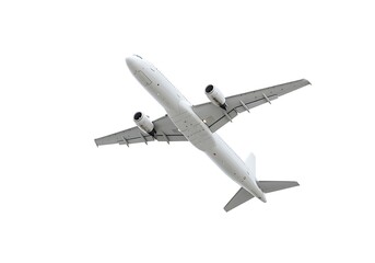 3d Airplane flying isolated on white background