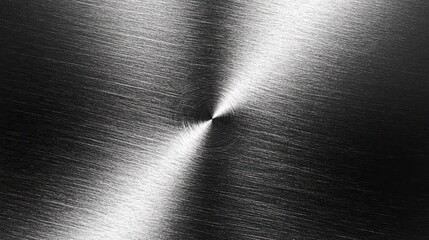 Brushed Metal Texture Background in High Resolution with Industrial Stainless Steel Surface and Reflections 