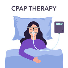 CPAP therapy is a treatment for obstructive sleep apnea. A CPAP machine uses a hose connected to a mask or nosepiece to deliver constant and steady air pressure to help you breathe while you sleep.