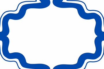 blue frame with a pattern