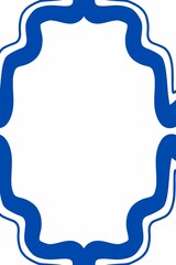 blue frame with a pattern