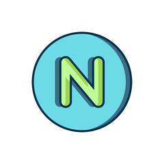 Filled outline Compass north icon isolated on white background. Windrose navigation symbol. Wind rose sign. Flat filled outline style with shadow. Vector