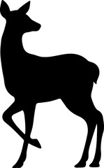 Elegant Silhouette of a Deer
