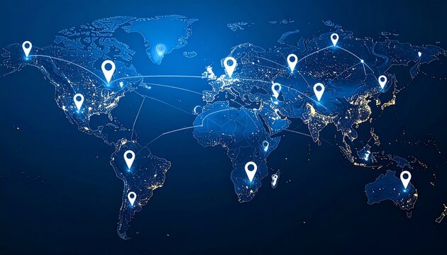 Global Network Connectivity: A Visual Representation of Worldwide Interconnections