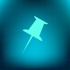 Vector icon on a blue background with a gradient