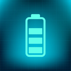 Vector icon on a blue background with a gradient