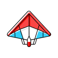 Hang glider for aerial sports and adventure.