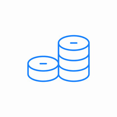 database stack icon sign vector
