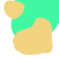 Abstract Organic Pastel Shapes  Modern