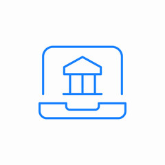 mobile banking icon sign vector