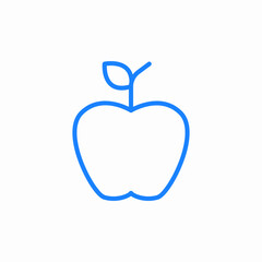 simple apple fruit icon sign vector