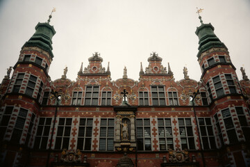 Naklejka premium ポーランド・グダニスクの美しい歴史的街並み