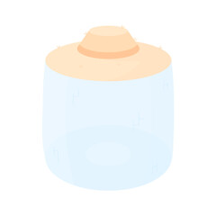 Beekeeper hat. Headgear to protect against bees on the pasik. Beekeeping concept, safety precautions when breeding insects. Bite protection.