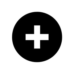 Obraz premium A stark contrast of a white plus sign against a solid white background in a minimalist composition