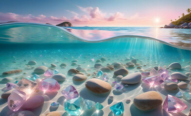 coral reef in the ocean