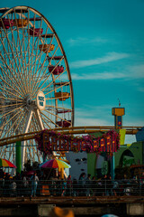 Pacific Park Ferris Wheel at Santa Monica Pier in Los Angeles, California © Lucas