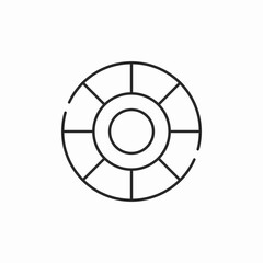 color palette rgb mode icon sign vector