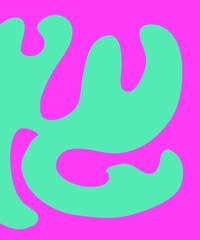 Drawing Illustration Abstract Shape Retro Background Vintage