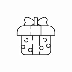 Obraz premium gift surprise present birthday icon sign vector