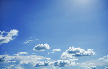 beautiful white cloud on blue sky