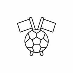 Fototapeta premium soccer match versus icon sign vector