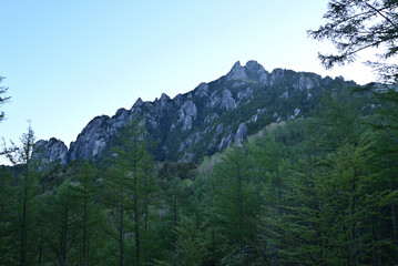 Climbing  Mount Mizugaki, Yamanashi, Japan