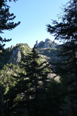 Climbing  Mount Mizugaki, Yamanashi, Japan