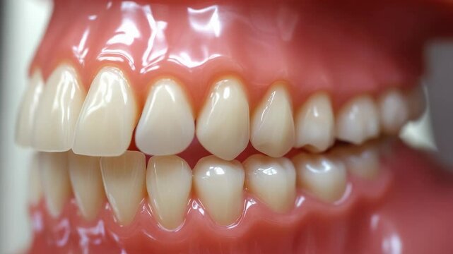 A close up of a tooth with a missing tooth