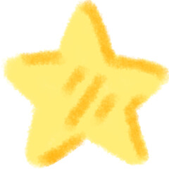 yellow star on a white background isolated