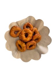 isolated shot of a serving of traditional Indonesian snack