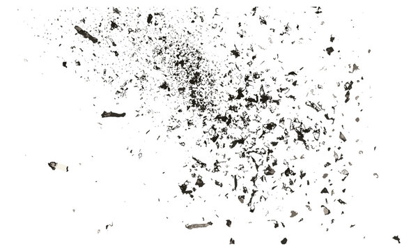 Cigarette ash texture isolated on white background, top view, smoking debris, ash remnants, realistic ash vector illustration, fine details, ash texture, tobacco smoke.