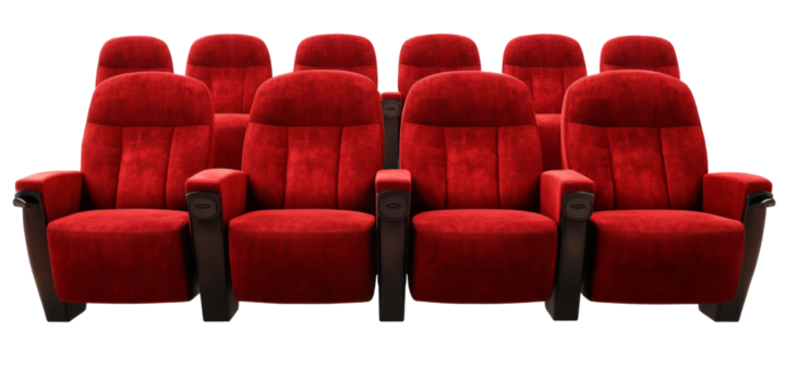 Theater seat are so inviting and unoccupied