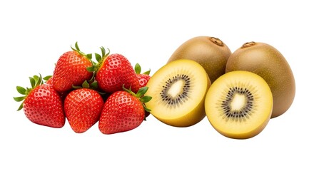 kiwi and strawberries