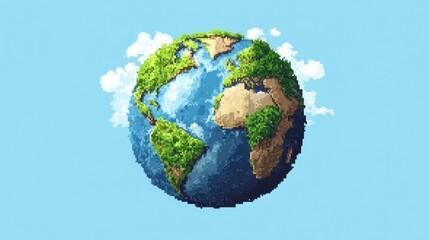 Earth pixel art
